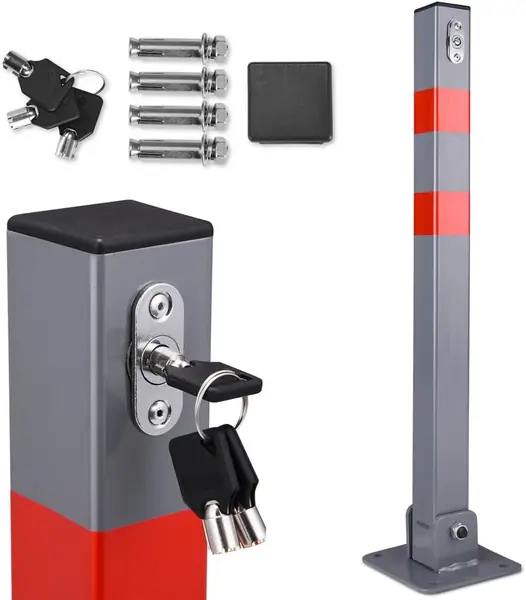 DEUBA® Parkpfosten Parkplatzsperre 3 Schlüssel