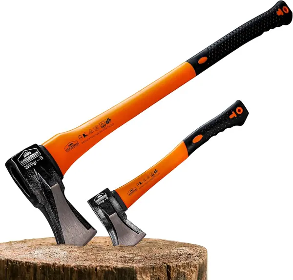 Gardebruk® Axt 2 kg Beil 1 kg Set ergonomischer Handgriff