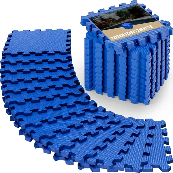 32x Bodenschutzmatte für Pool & Fitness 45x45cm