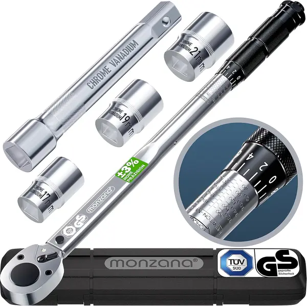 Drehmomentschlüssel 6tlg. Set 40-210Nm TÜV Süd GS 1/2'