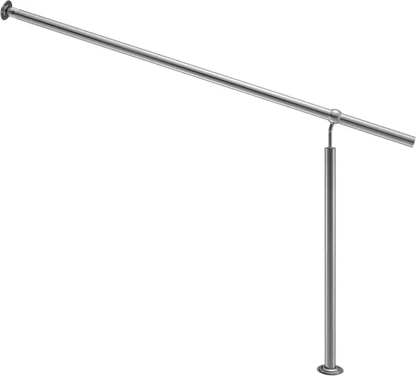 Edelstahl Eingangsgeländer 160cm Pflegeleicht Innen Außen