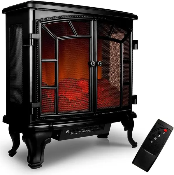 Elektrokamin LED Flammeneffekt 2000W Heizlüfter…