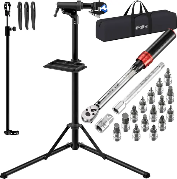 Fahrradmontageständer 50 kg mit Drehmomentschlüssel 1/4