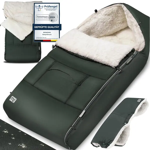 Fußsack für Kinderwagen Baby Winter mit Handwärmer