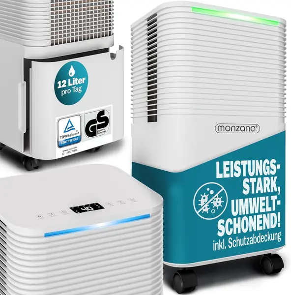 Luftentfeuchter elektrisch 15-20m2 12L/Tag LED-Display