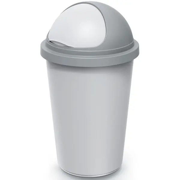 Mülleimer Küche 50L mit Schiebedeckel 100% Recycelter