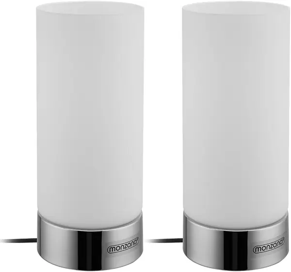 Nachttischlampe 2er Set Touch Dimmbar mit LED…