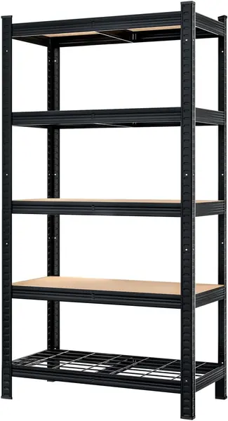 Premium Schwerlastregal 180x90x40cm 5 Böden 4 x MDF + 1
