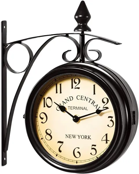 Wanduhr Vintage Quarzuhrwerke Mit Beidseitigem